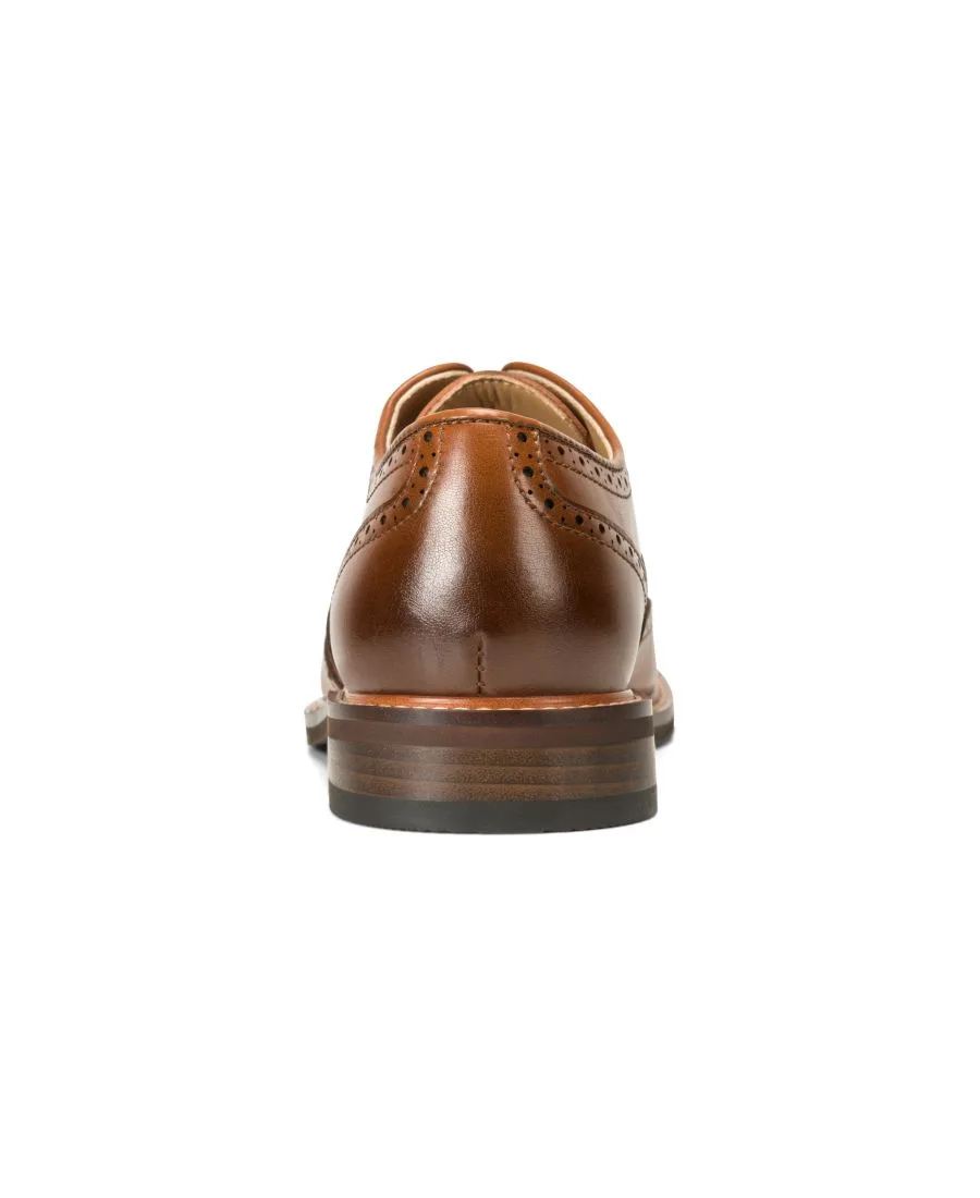 Мужские оксфорды с перфорацией на рукавах Kenneth Cole Reaction, Cognac — фото 3