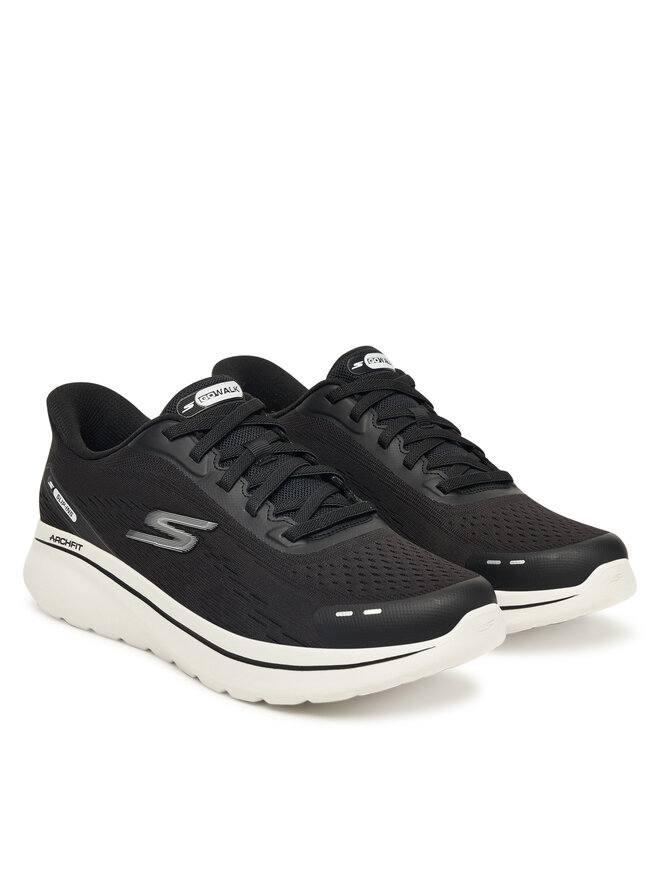 Кроссовки Go Walk Arch Fit N-Joy 217075 BKW Skechers, черный — фото 2