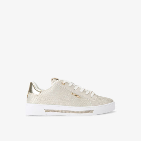 Кроссовки из искусственной кожи с логотипом Diamond Carvela, золотой