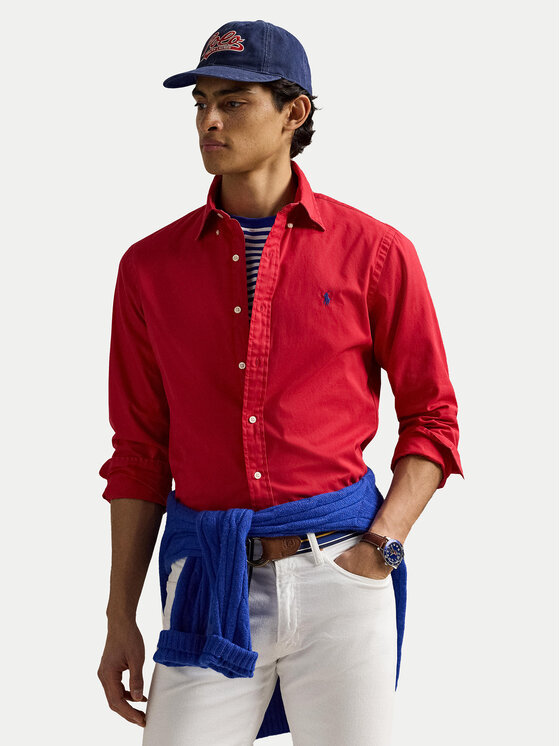 

Рубашка с индивидуальным пошивом 710937993012 Polo Ralph Lauren, красный