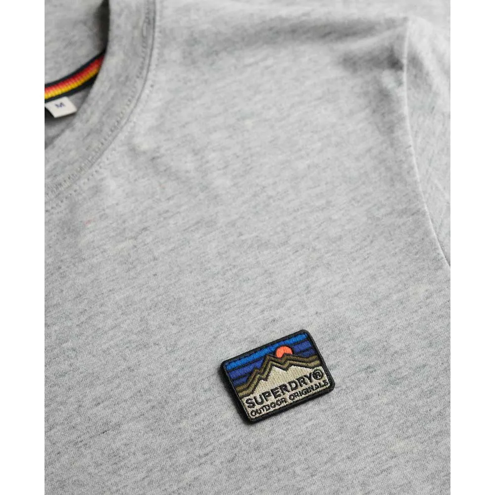 Футболка с коротким рукавом Superdry Great Outdoors Emb Relaxed Fit, серый — фото 2