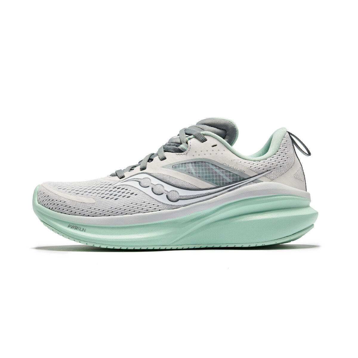 

Кроссовки женские с низким верхом светло-серые белые Saucony