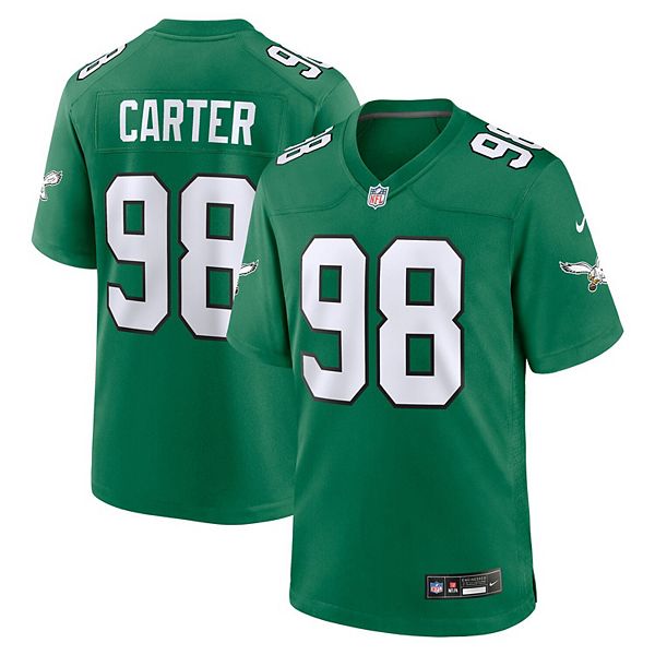 

Мужская футболка Jalen Carter Kelly Green Philadelphia Eagles Alternate Game Nike