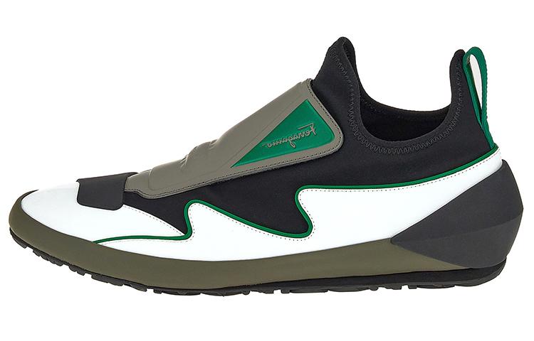 

Феррагамо Джанчини низкие кеды мужские черный серый зеленый