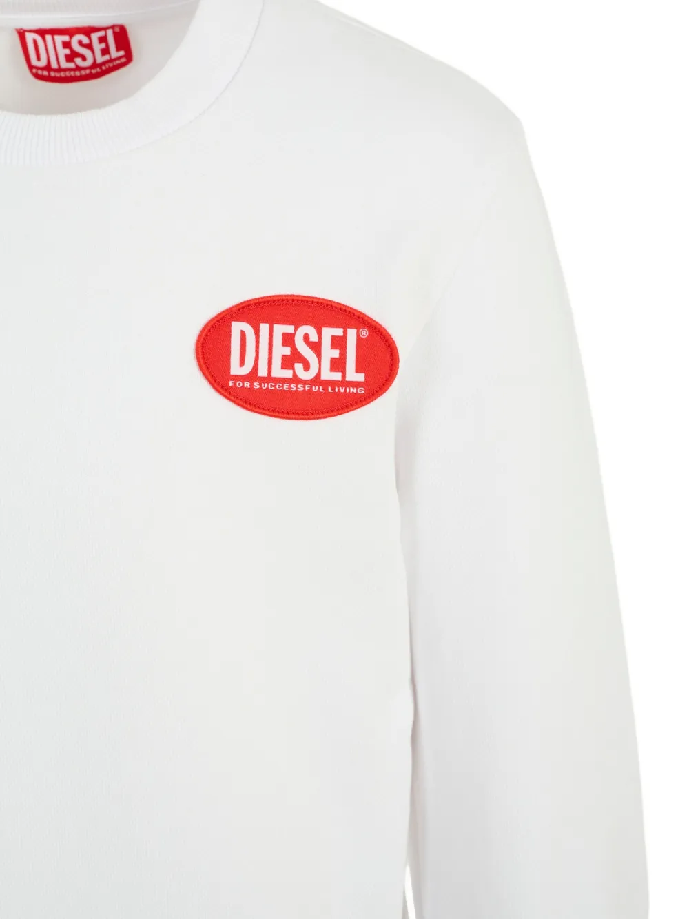 Толстовка с нашивкой-логотипом Diesel Kids, белый — фото 3