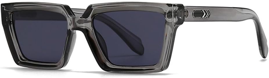 

Модные квадратные солнцезащитные очки сине-зеленого цвета для женщин, винтажные градиентные очки с защитой от УФ-излучения UV400 для мужчин, трендовые солнцезащитные очки с заклепками WNCKSQ, Grey Grey