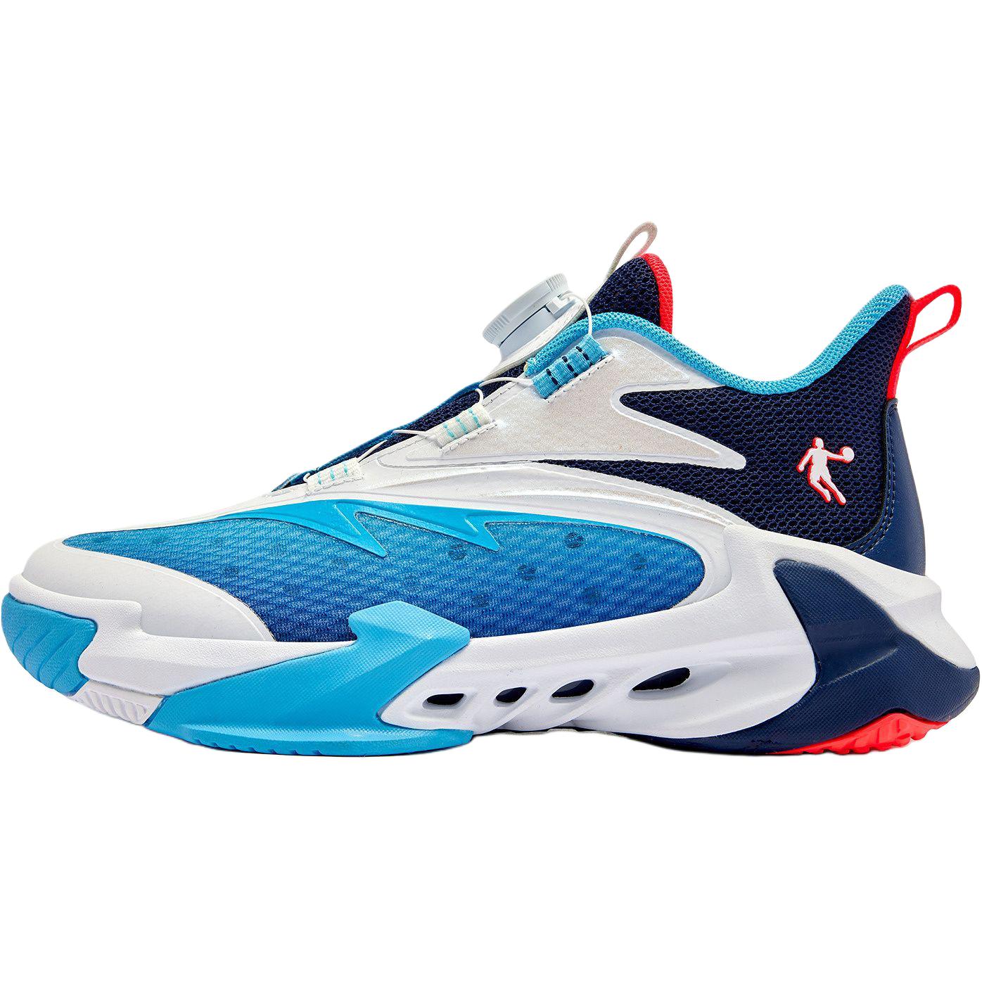 

Детские баскетбольные кроссовки с противоскользящей подошвой, износостойкие, цвет Silent Blue/Kunpeng Blue, для подростков QIAODAN, синий