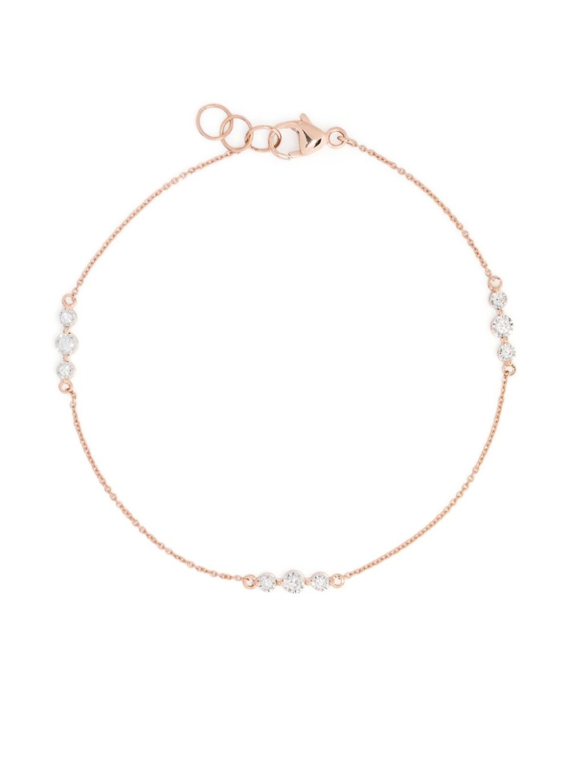 

Браслет Ava Bea Trio из розового золота с бриллиантами Dana Rebecca Designs, розовый
