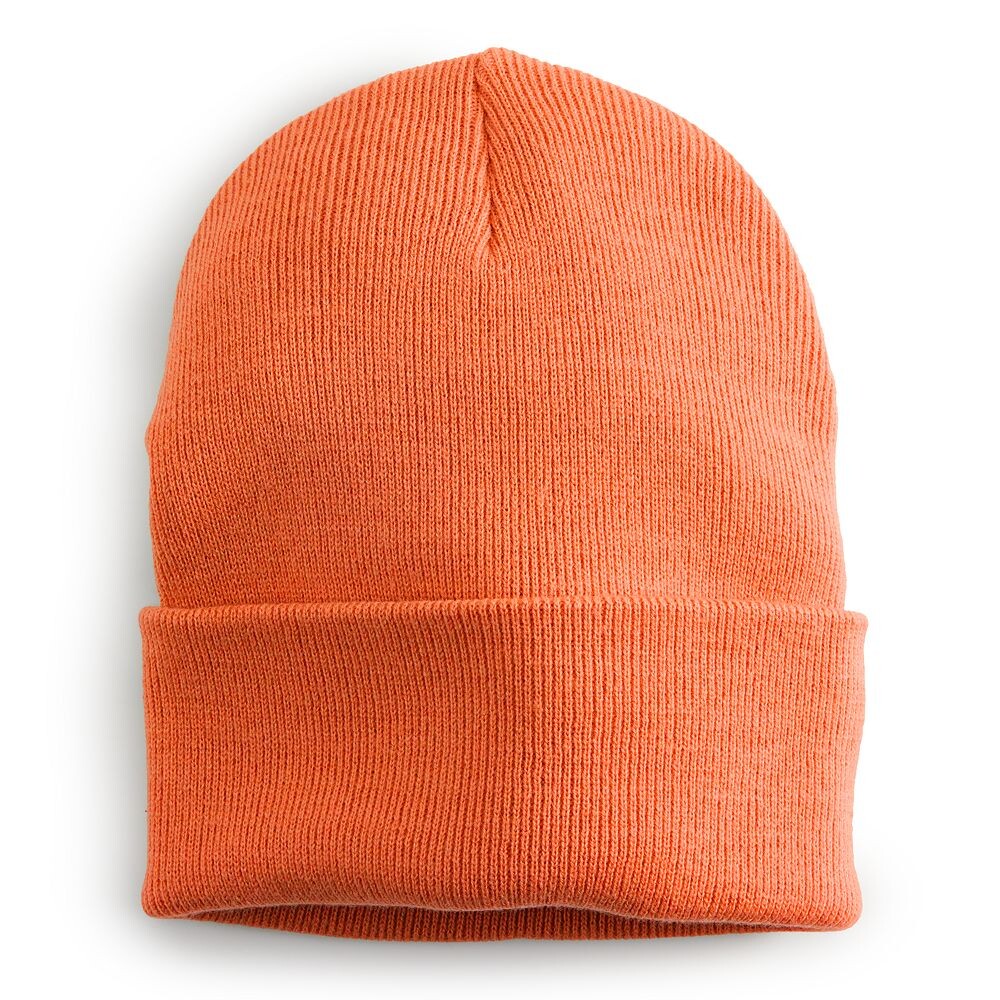 

Мужская шапка Sonoma Goods For Life с манжетами, цвет Siesta Orange