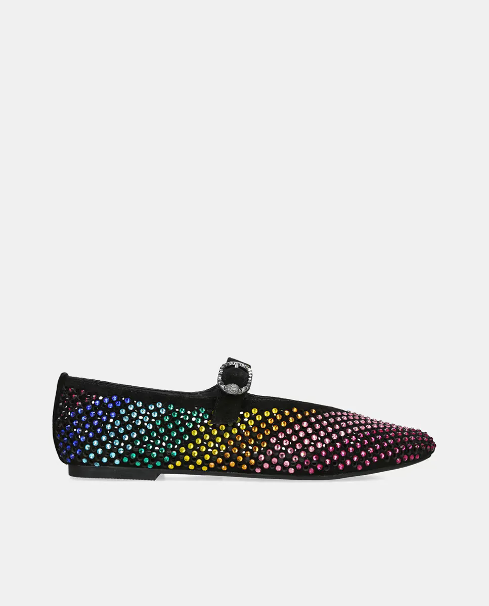 Женские замшевые туфли Mayfair Mary Janes со стразами Kurt Geiger, черный