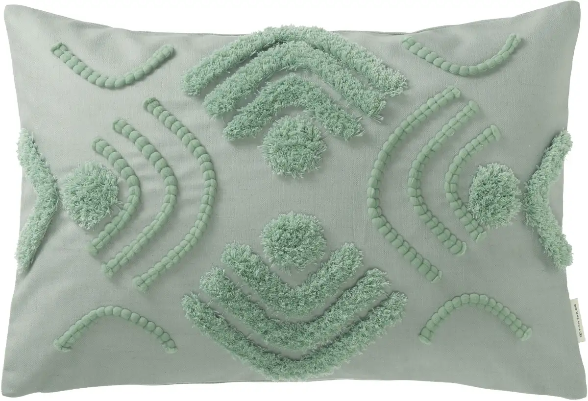 

Чехлы на подушки TOM TAILOR HOME "Tufted Boho", (1 шт.), в современном стиле бохо 60х40 см, цвет salbei-mint