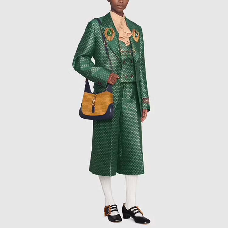 Штаны спортивные Gucci женские, зеленый — фото 2