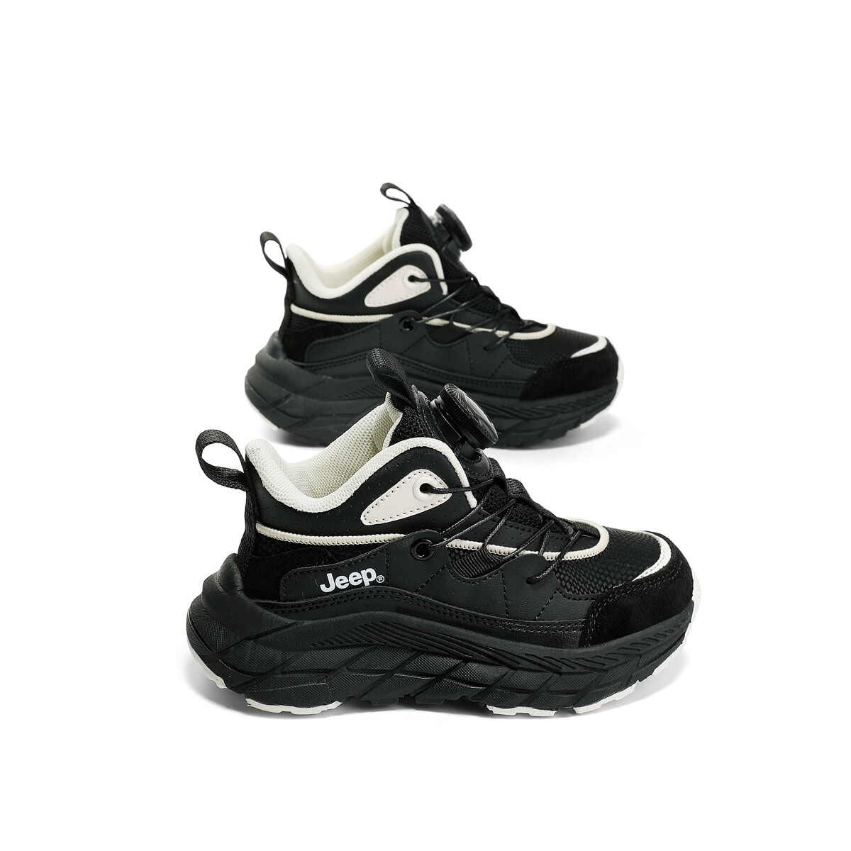 Кроссовки Jeep Kids Lifestyle Shoes Kids Low-top Panda Black, цвет Panda Black — фото 4