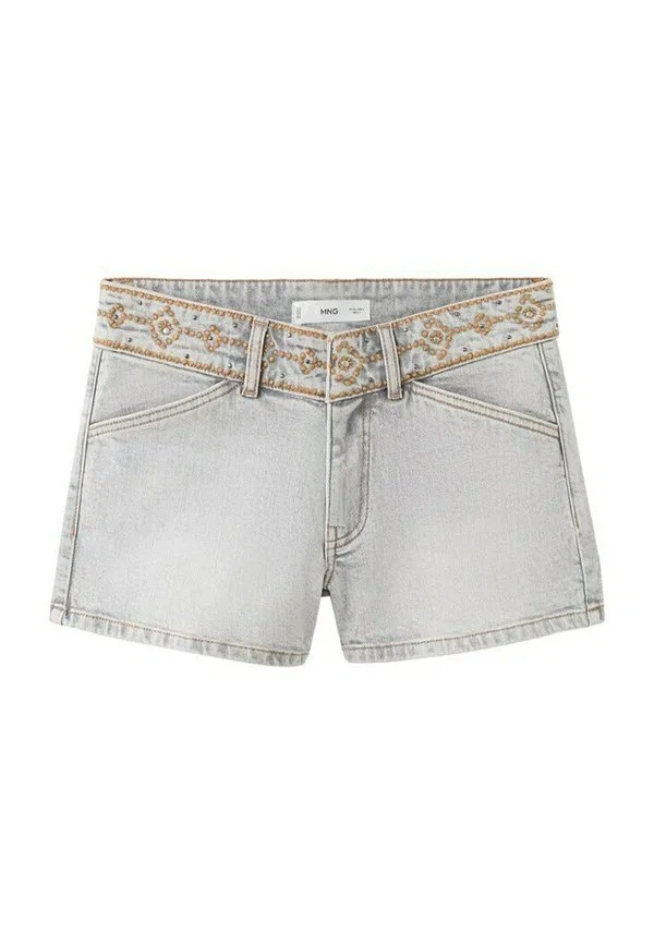 Подростковые джинсовые шорты Mango Kids, Grey Denim — фото 4