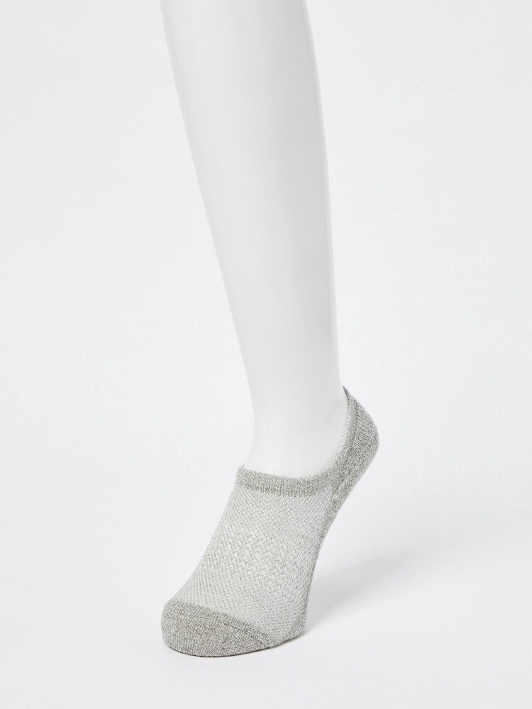 Носки короткие Uniqlo, цвет 04 серый — фото 2