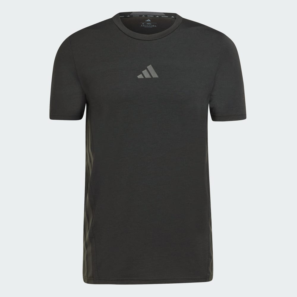 Спортивная футболка Adidas Designed 4 Training 3-Stripes Tee, черный — фото 4