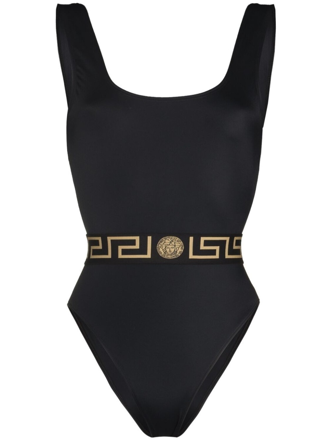 

Versace купальник с принтом Greca, черный