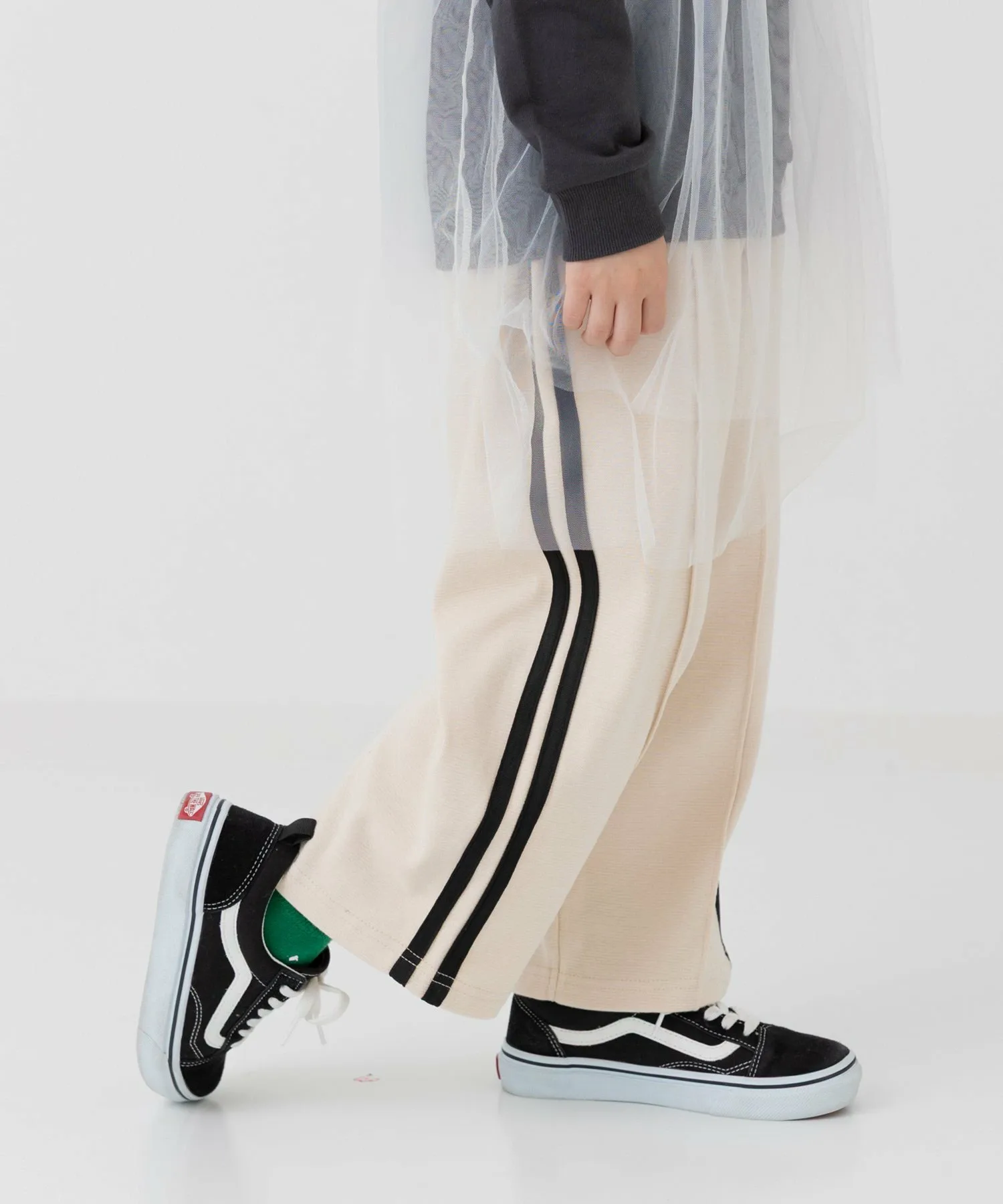 Широкие брюки из эластичной ткани Hyper Stretch Line Chil2, cream