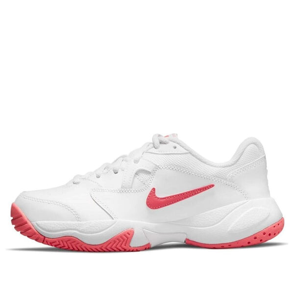 

Кроссовки court jr. lite 2 low-top tennis shoes pink/white Nike, белый