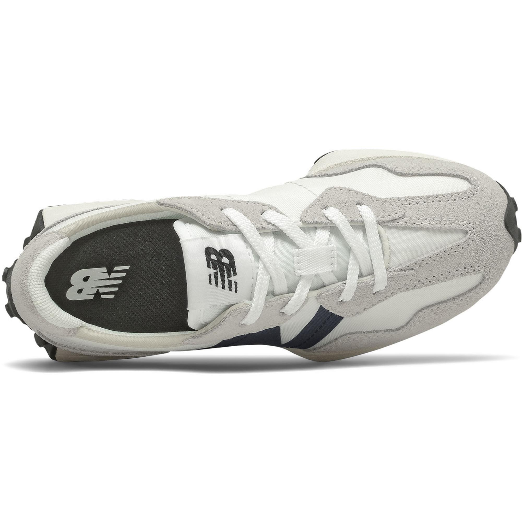 Повседневные туфли для девочек 327 New Balance, Silver/Birch/Black — фото 3