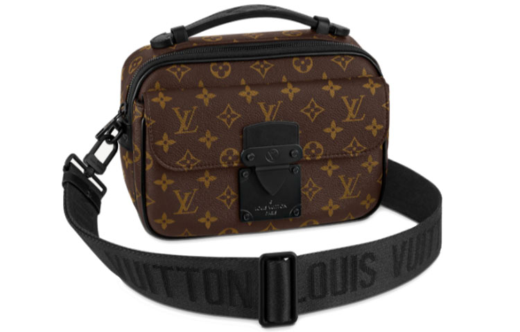 LOUIS VUITTON Сумка-мессенджер S Lock Monogram Macassar Brown