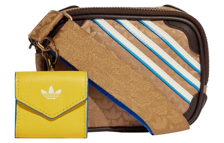 

Спортивная сумка из полиэстера через плечо унисекс коричневая Adidas Originals