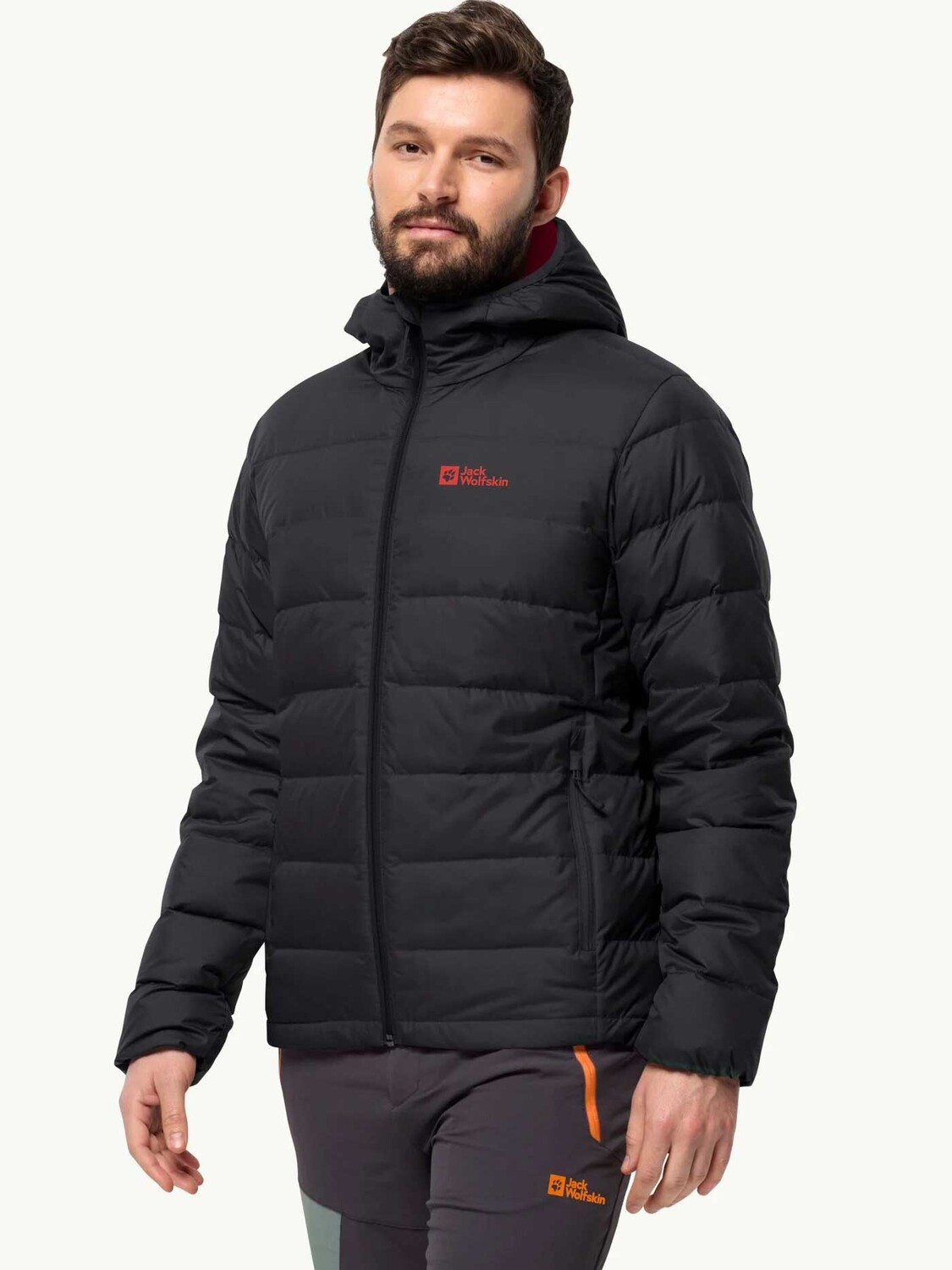 

Куртка Jack Wolfskin ATHER DOWN HOODY M, черный