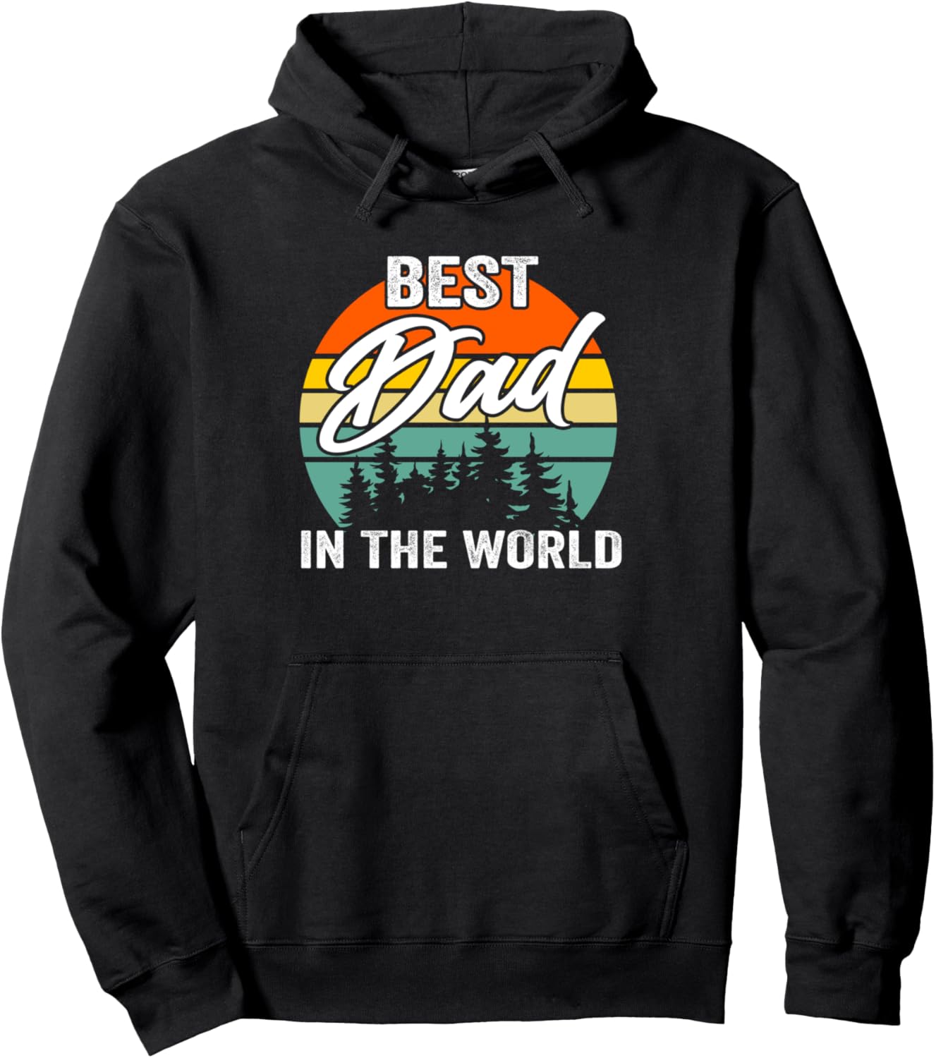 

Худи «Лучший папа в мире» Humor Father'S Day & Daddy Gift Ideas, черный