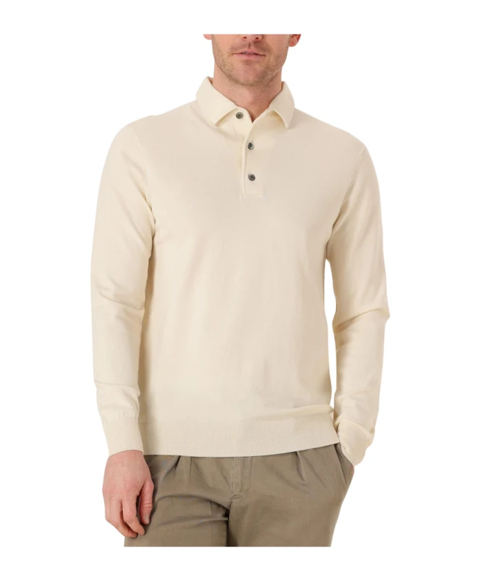 

Мужской цельный жилет-свитер-поло Profuomo, бежевый