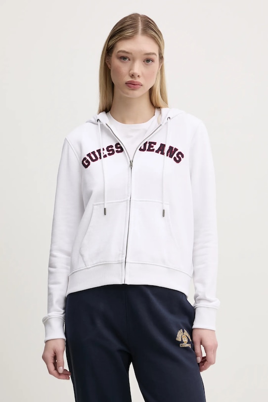 

Хлопковая толстовка Guess Jeans, белый