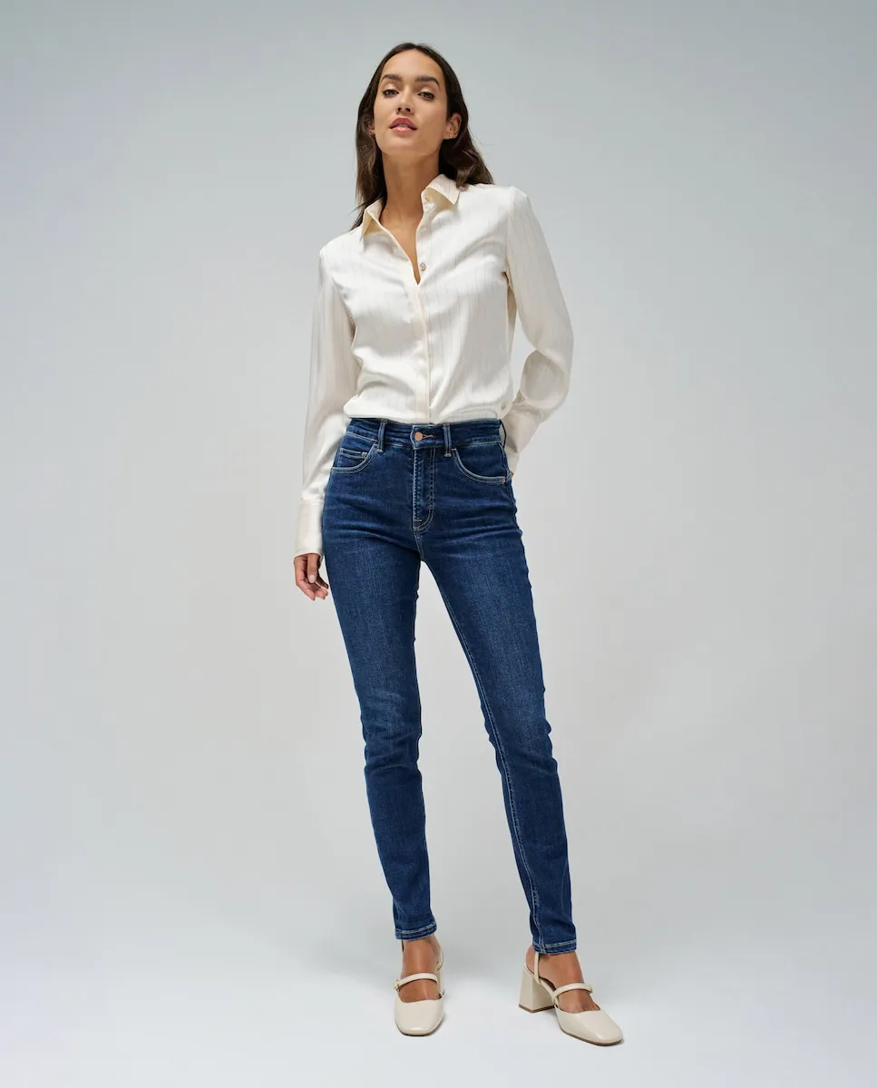 

Вера толчок в узких женских джинсах Salsa Jeans, синий