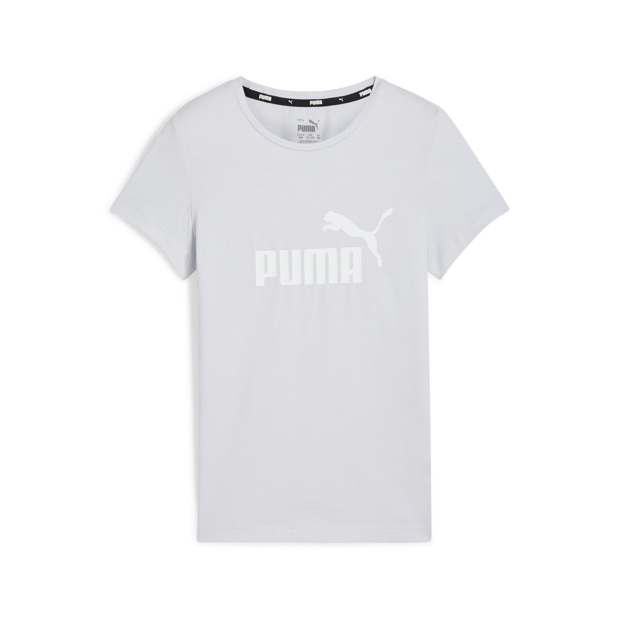 

Футболка с логотипом PUMA Big Kids' Girls' Essentials, цвет silver mist