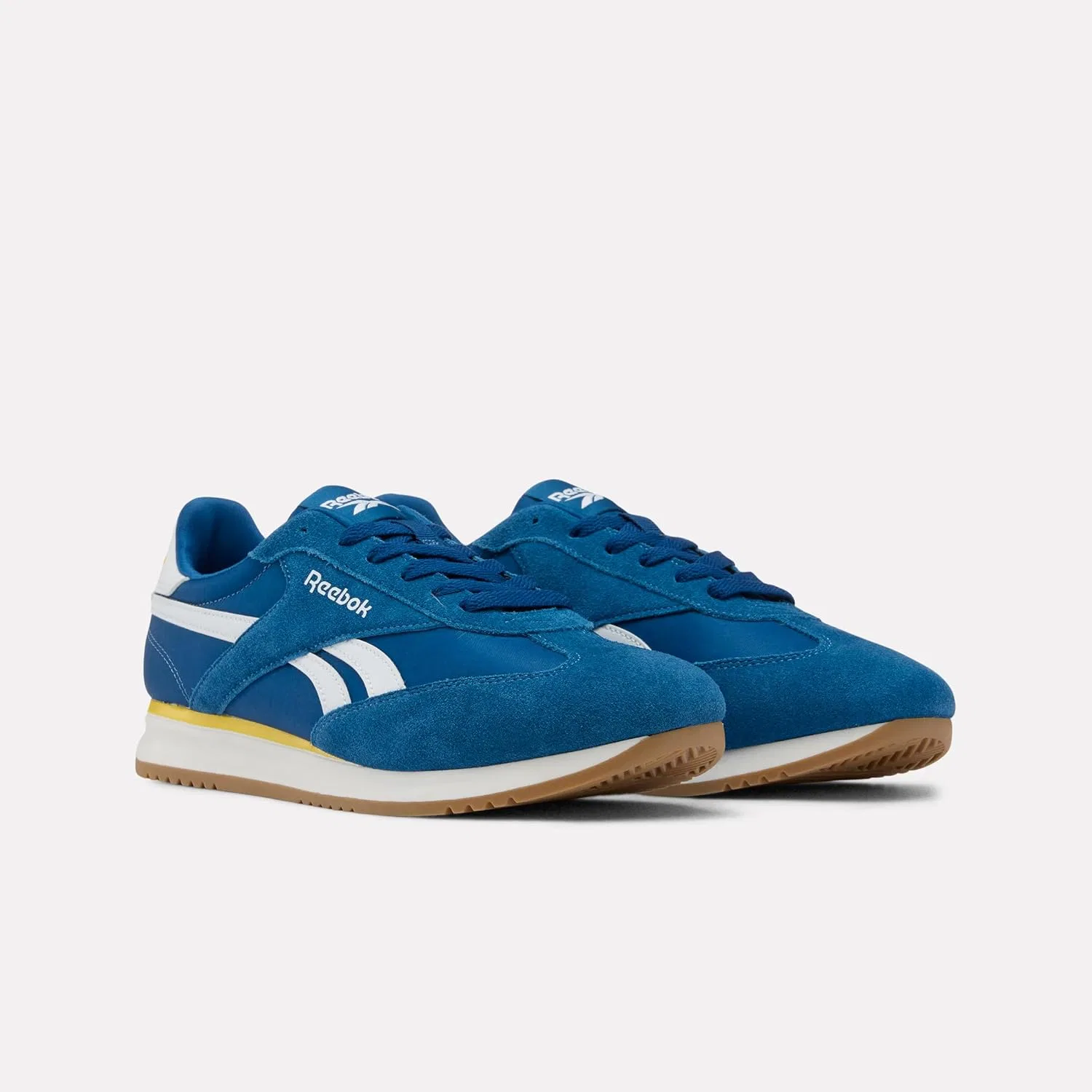 Кроссовки Reebok Unisex World 70, Athletic Blue Athletic Gold White — фото 4