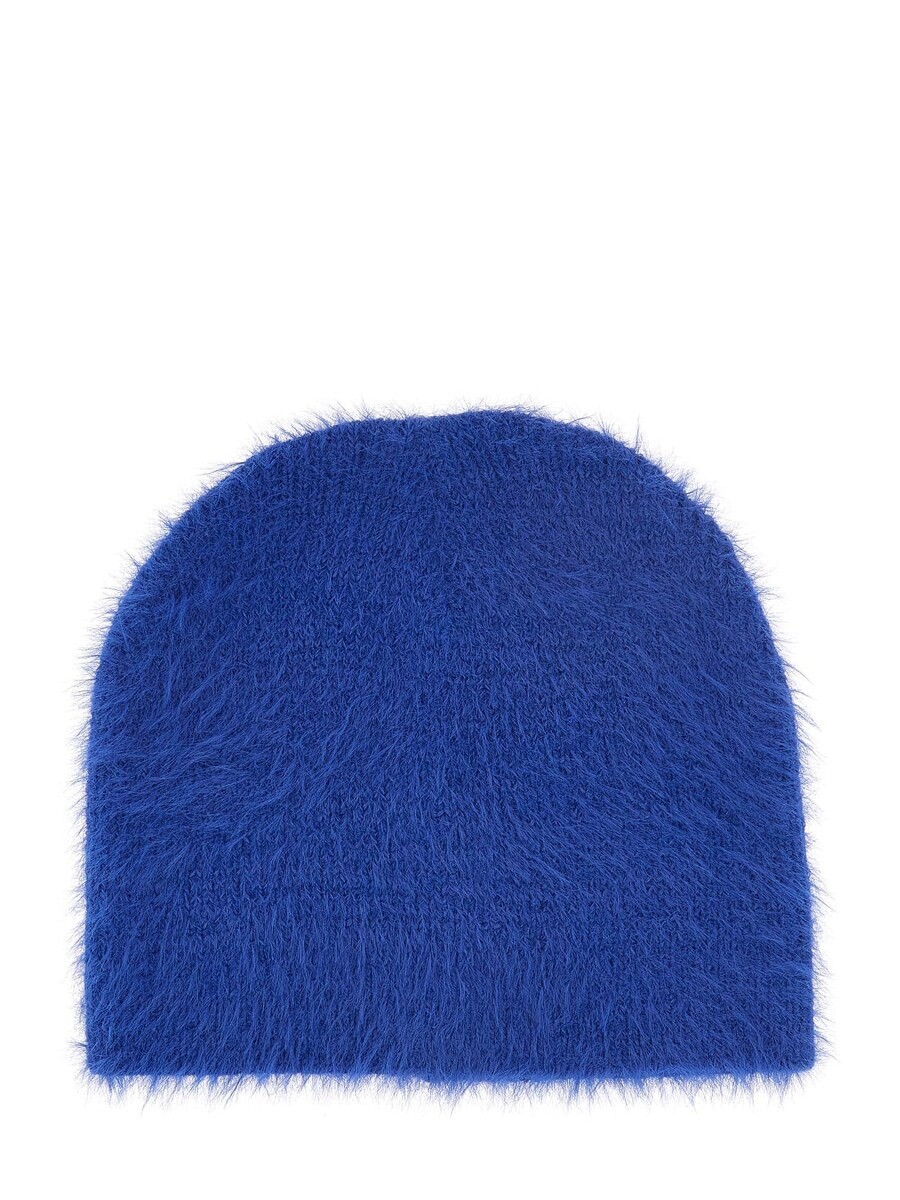

Шапка GUESS Beanie, цвет gentian