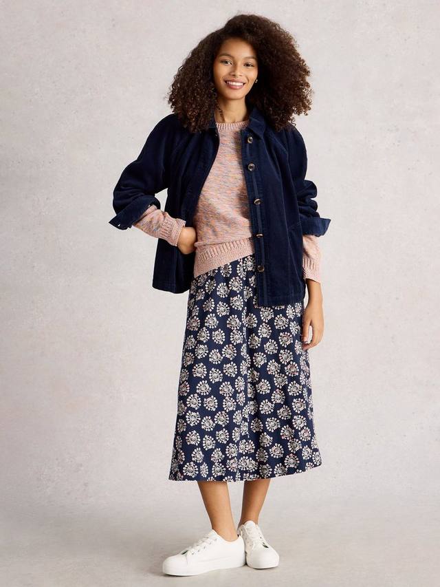 

Платье Megan Abstract Floral из джерси White Stuff, Navy