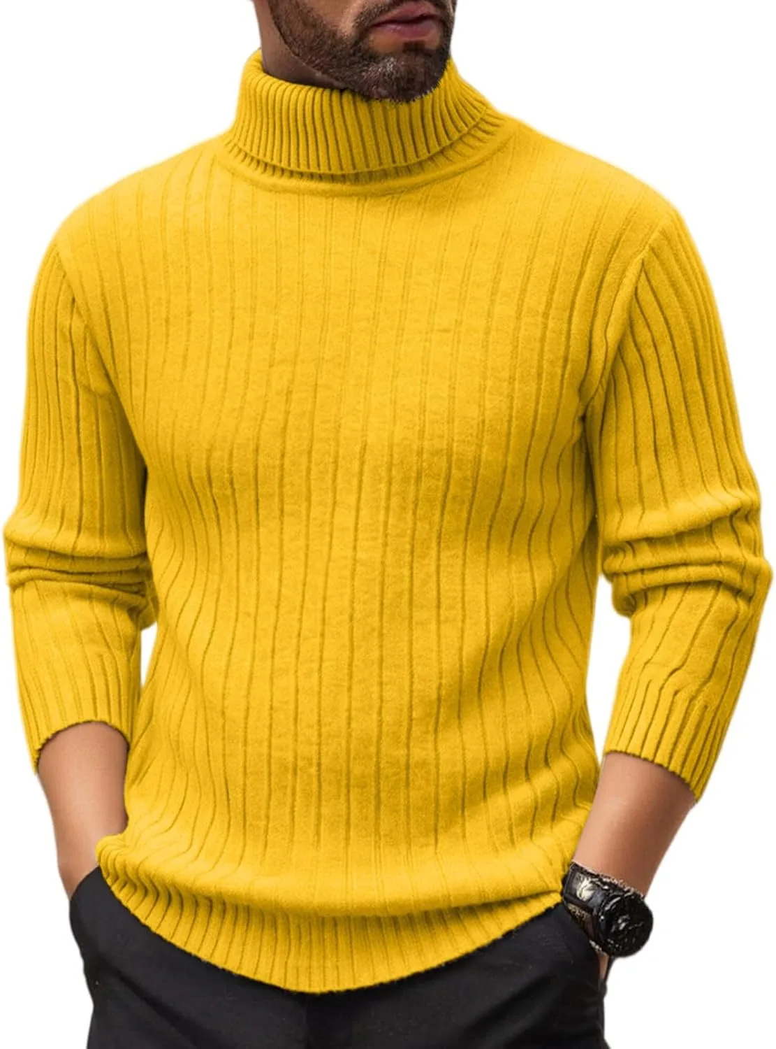 

Водолазка для мужчин Slim Fit DJFODJ