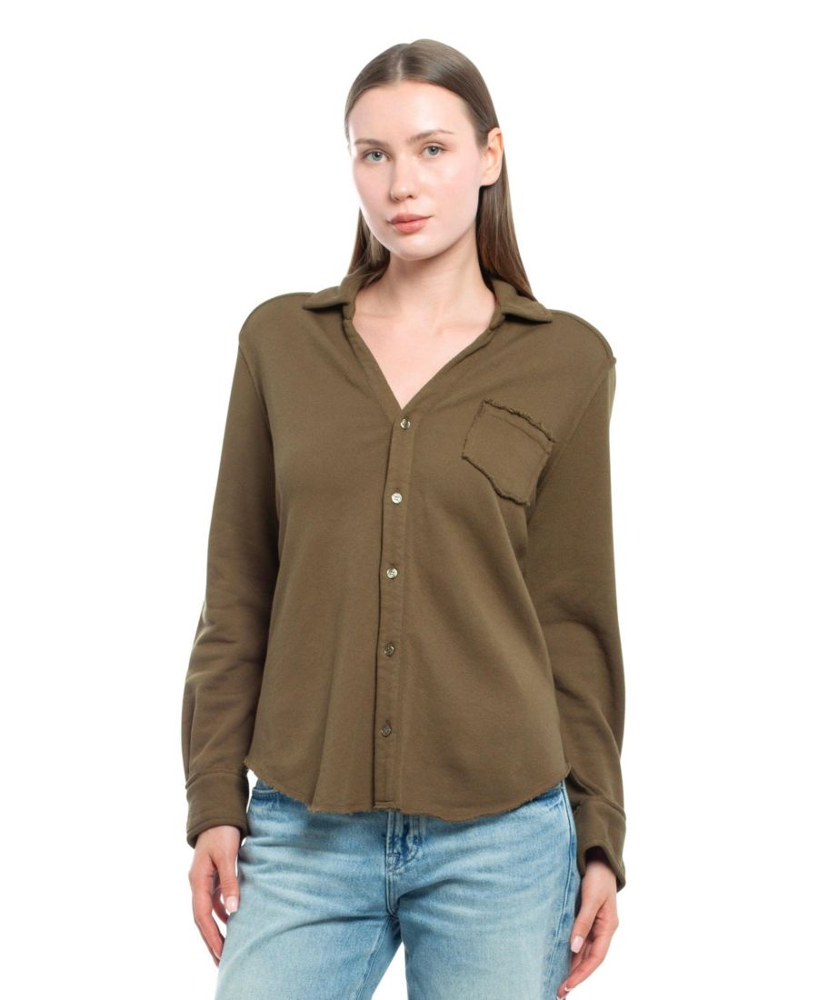 

Женская толстовка на пуговицах спереди WILT Clothing, Dark olive, Хаки, Женская толстовка на пуговицах спереди WILT Clothing, Dark olive