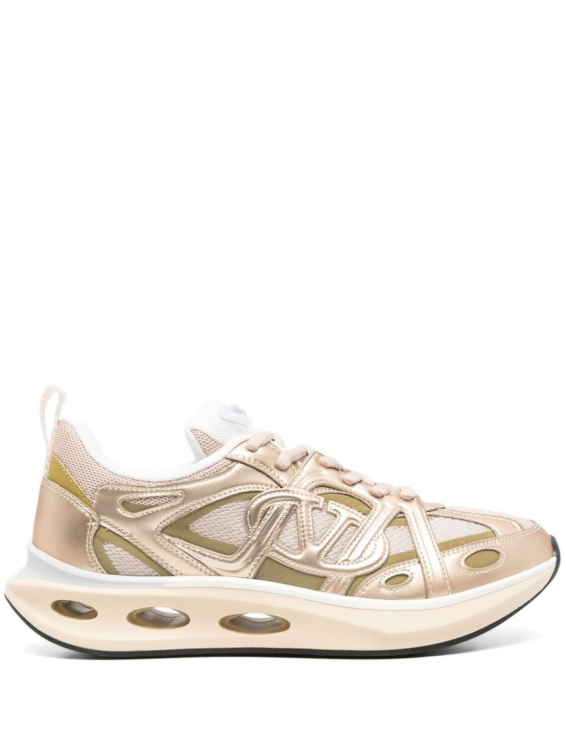 Valentino Garavani кроссовки Easyjog с логотипом VLogo Signature, золотистый