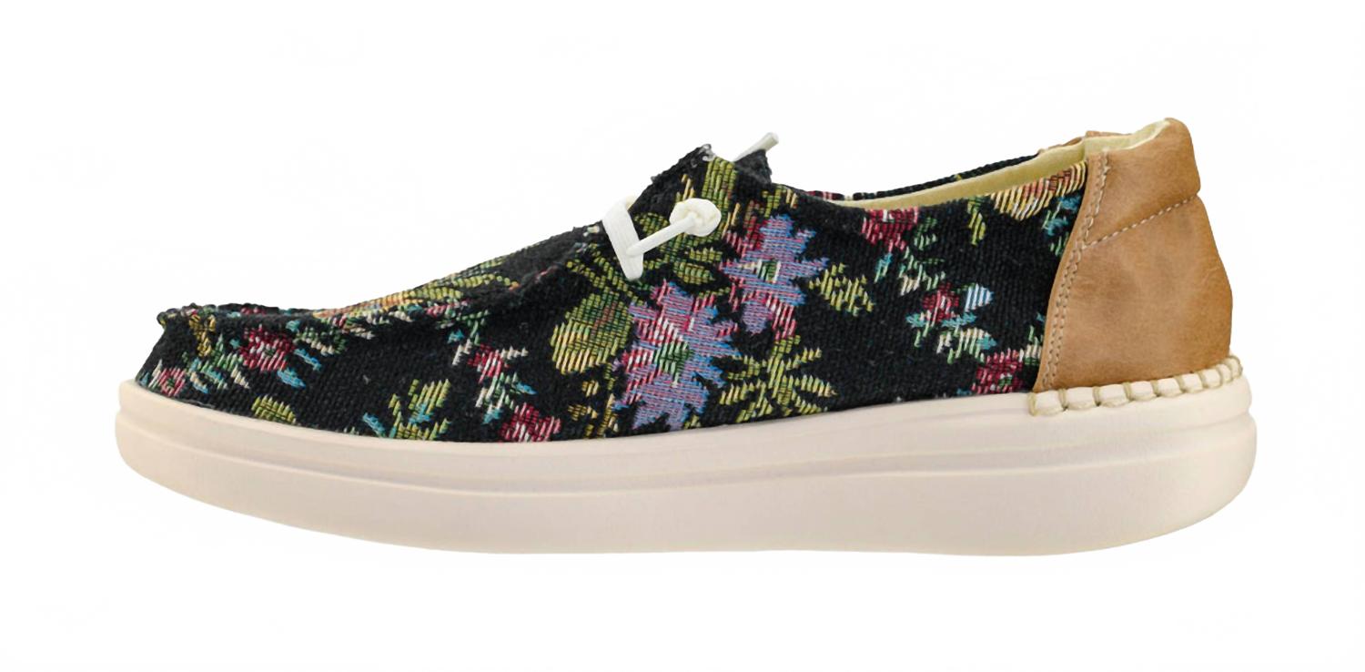 Женские лоферы Kayak 2 Slip-On из черной парчи Corkys Footwear