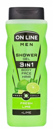 

Гель для душа 3в1, 410мл On Line Men, Fresh Lime