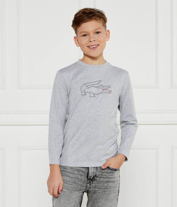 

Лонгслив Lacoste Regular Fit, серый