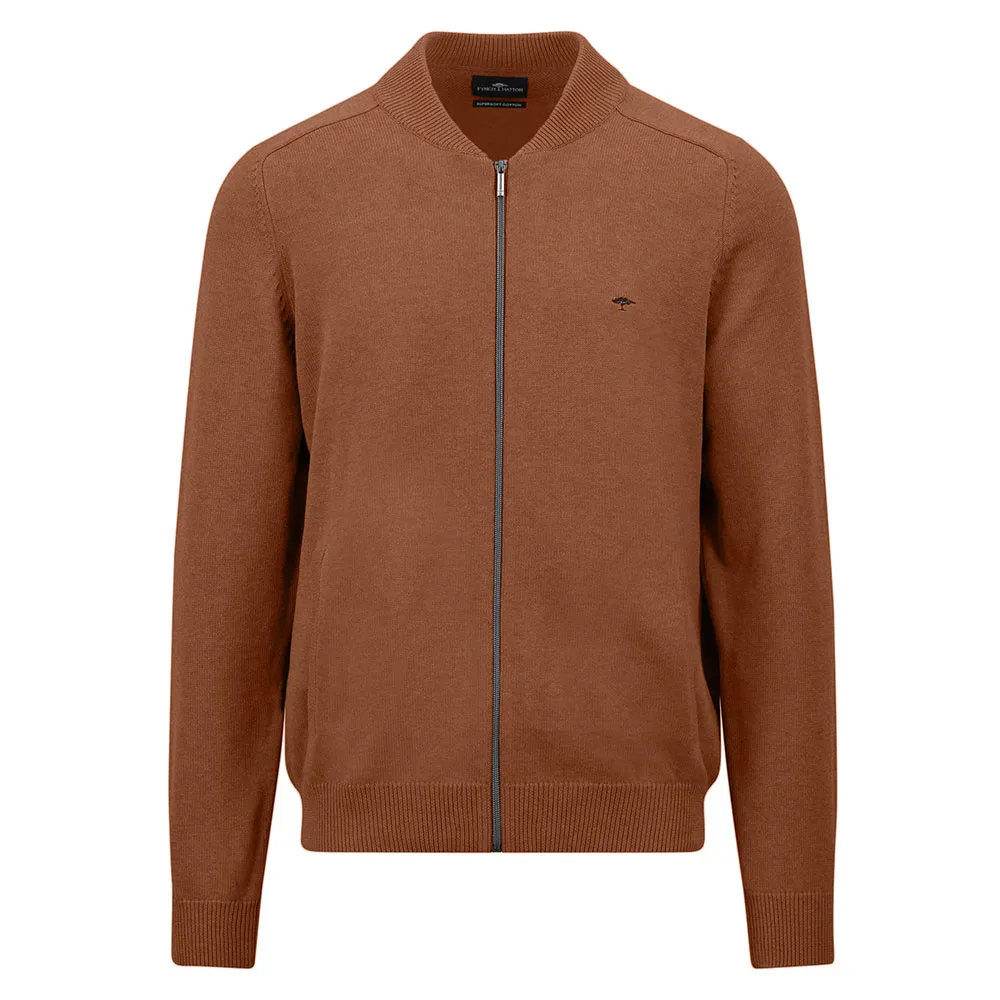 

Свитер Fynch Hatton 1409204 full zip, коричневый