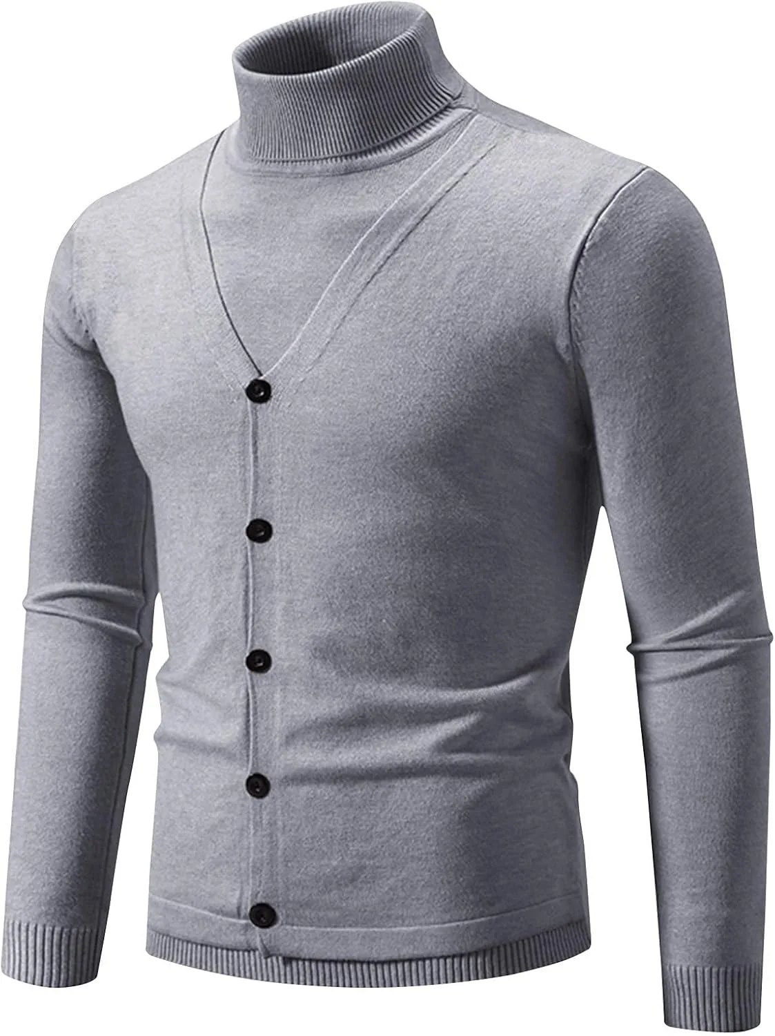 

Muscularfit вязаный водолазка для мужчин, длинный рукав, пуловер