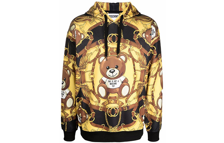 

Мужской желтый свитер MOSCHINO