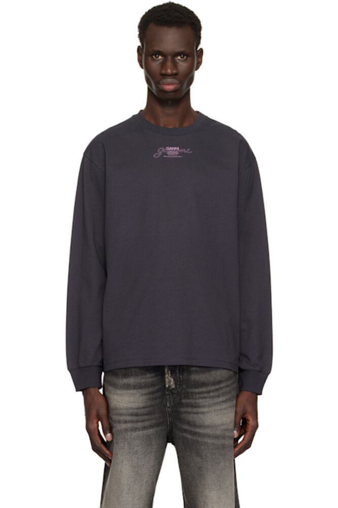 

Футболка с длинным рукавом Purple Future Heavy Jersey GANNI