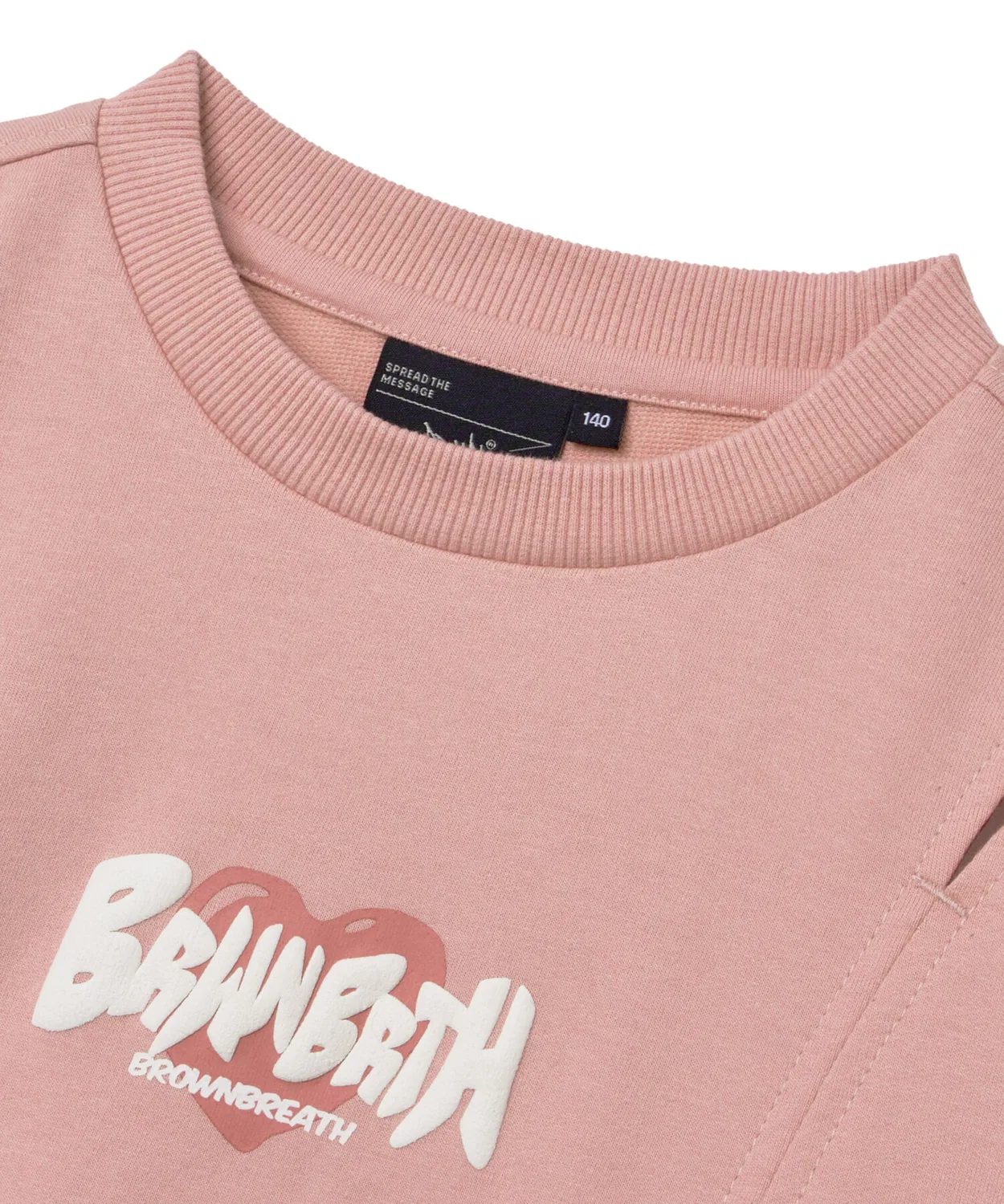 Детский свитшот с вырезами розовый от Brownbreath Kids — фото 4