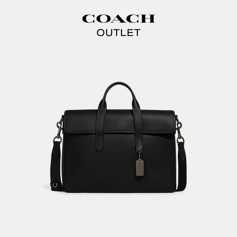 

Мужской портативный портфель для деловых документов COACH SULLIVAN, черный