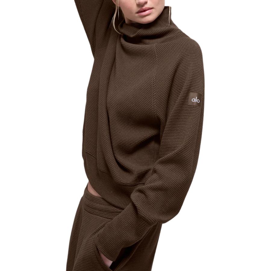 

Свитшоты Women's Half Turtleneck Moderate Others Alo Yoga, espresso/espresso