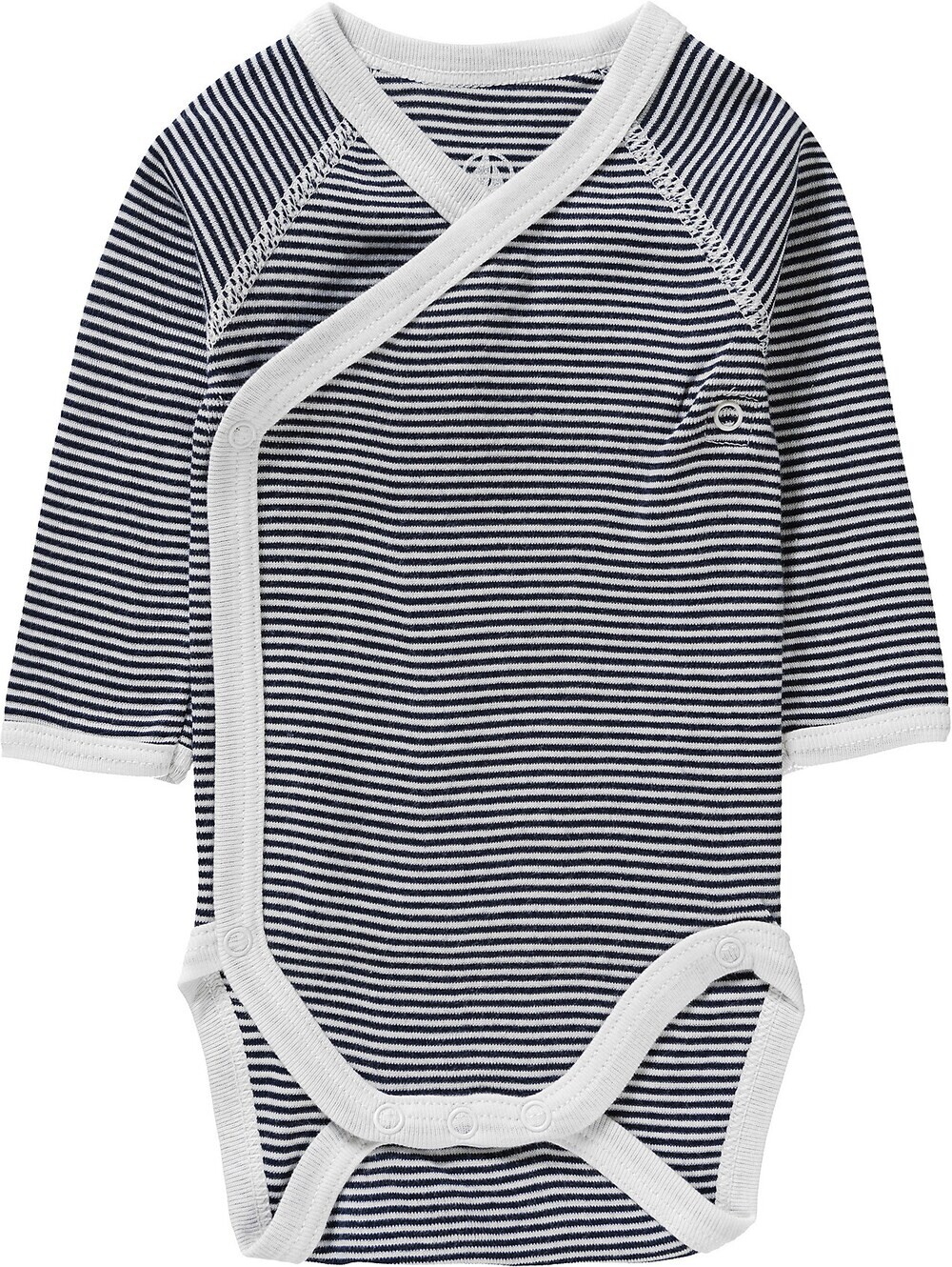 Комбинезон/боди PETIT BATEAU, черно-белый — фото 3