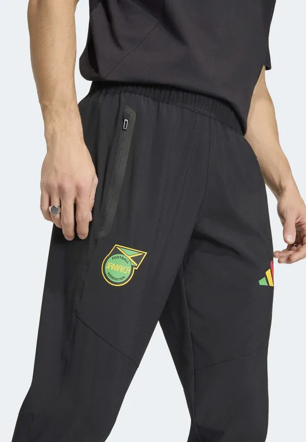 Ямайка x боб марли тиро дорожные брюки национальная сборная Adidas Performance, Black — фото 4